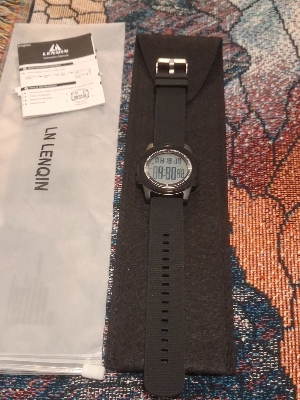 Black Digital Sport Watch for Men